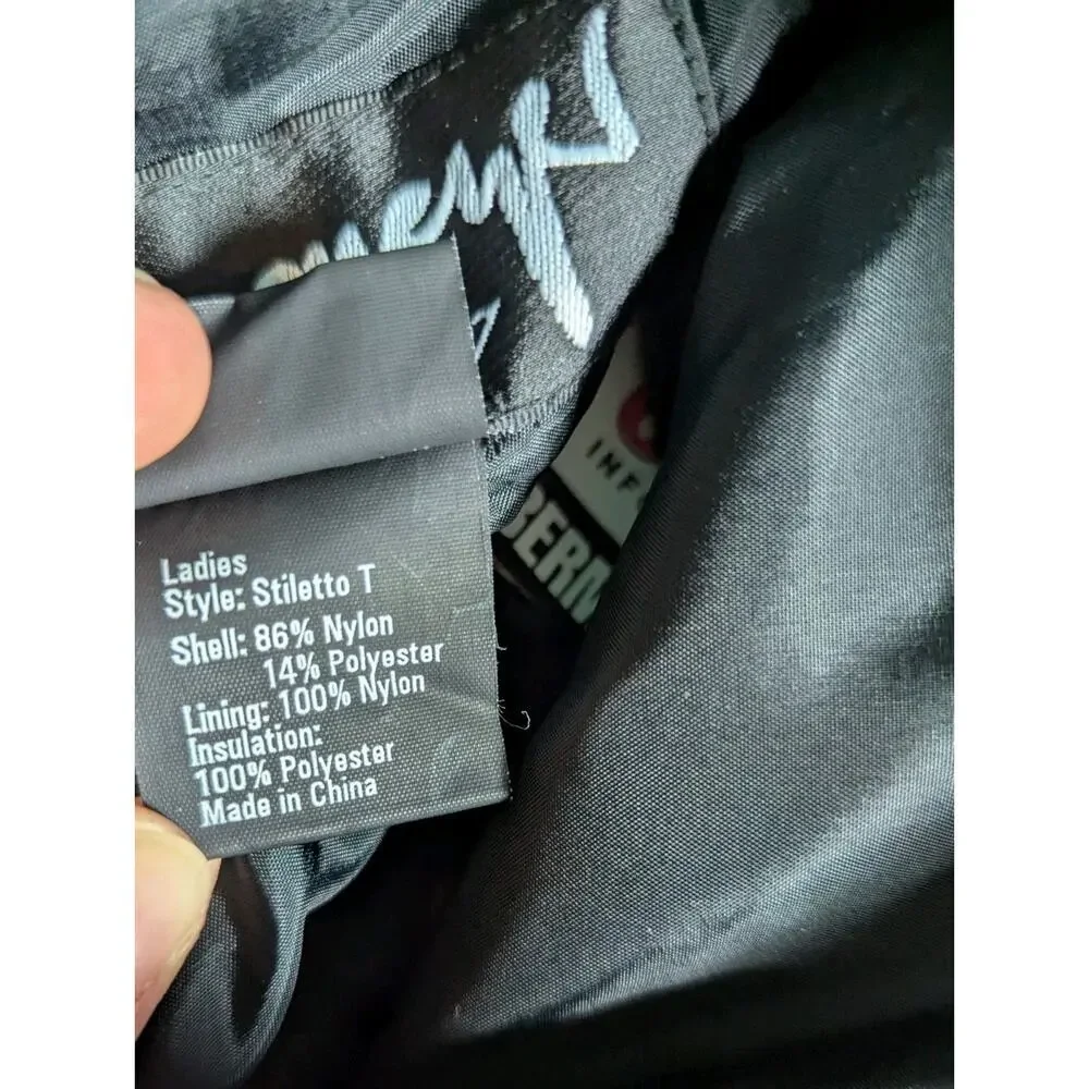 Obermeyer Stiletto T Thermolite Insulated Ski Pants Retro Green Size 10 Tall - Picture 9 of 14